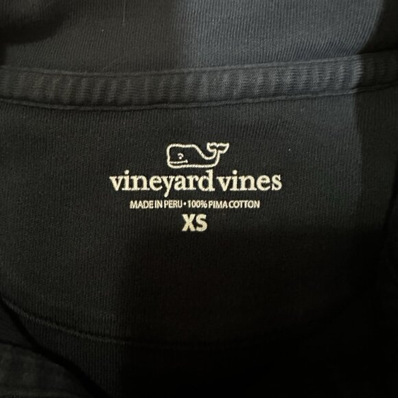 Vineyard Vines Sweatshirt Women’s Size XS Navy Blue Quarter Zip Collar - Picture 10 of 13